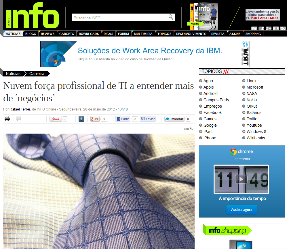 Websoftware na INFO Exame